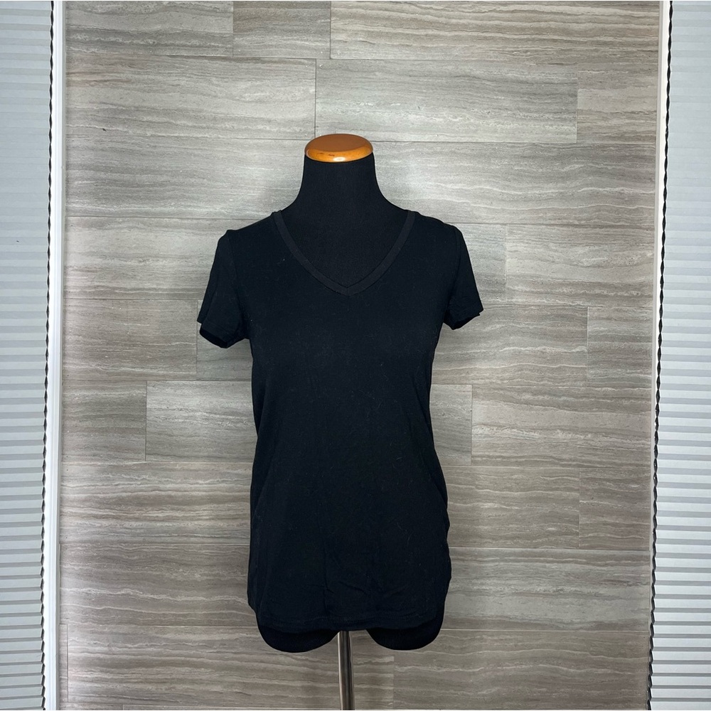 Black V-Neck Women’s Top